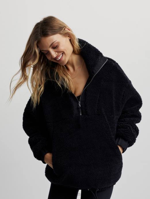 Appleton pullover med halv lynlås Varley Kvinder L460473 beklædning sort