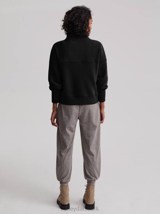 acadia pullover med halv lynlås Varley Kvinder L460202 beklædning sort