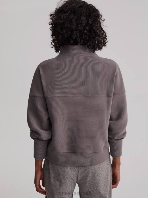 acadia pullover med halv lynlås Varley Kvinder L460203 beklædning dybt kul