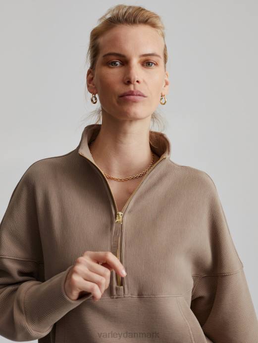 acadia pullover med halv lynlås Varley Kvinder L460204 beklædning fossil
