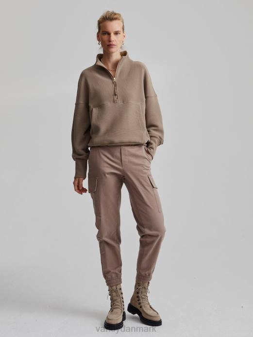 acadia pullover med halv lynlås Varley Kvinder L460204 beklædning fossil