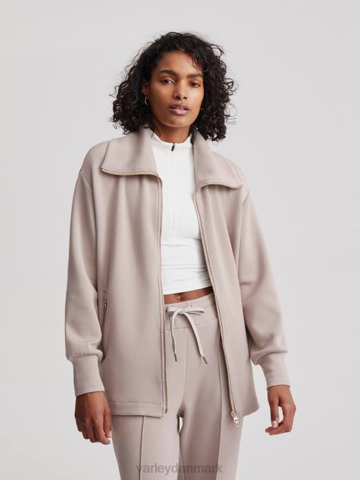 adair jakke med lynlås Varley Kvinder L460110 beklædning taupe ler