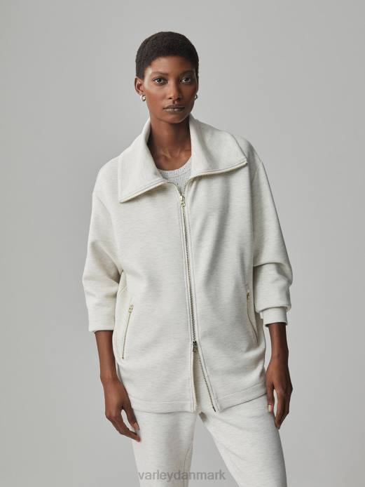 adair jakke med lynlås Varley Kvinder L460112 beklædning elfenbensmergel
