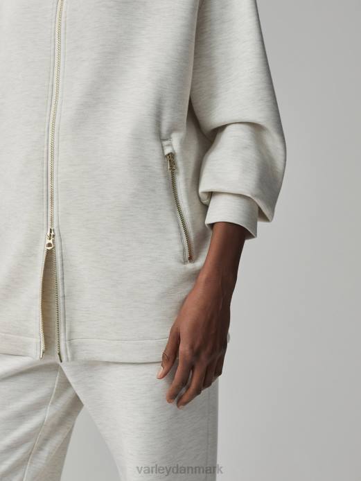 adair jakke med lynlås Varley Kvinder L460112 beklædning elfenbensmergel