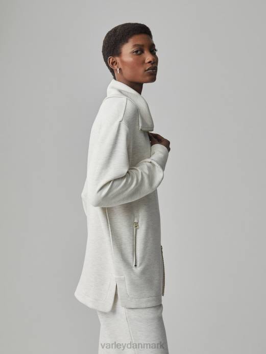 adair jakke med lynlås Varley Kvinder L460112 beklædning elfenbensmergel