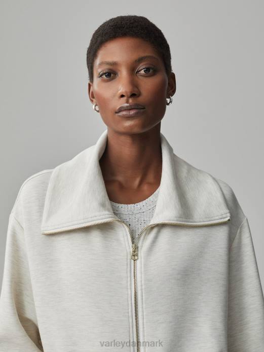 adair jakke med lynlås Varley Kvinder L460112 beklædning elfenbensmergel