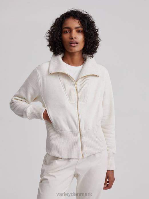 alisa sved med lynlås Varley Kvinder L460186 beklædning elfenbensmergel