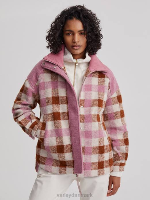 alma jakke Varley Kvinder L460429 beklædning karamel midi tern