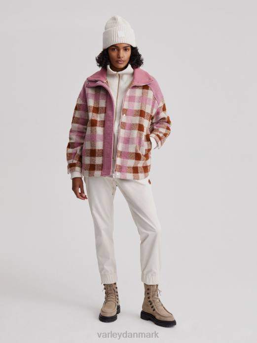 alma jakke Varley Kvinder L460429 beklædning karamel midi tern