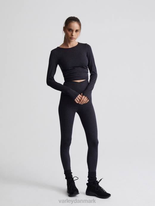 altid varm sloan beskåret tee Varley Kvinder L460222 beklædning sort mergel