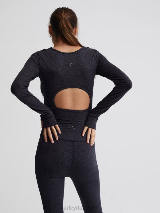 altid varm sloan beskåret tee Varley Kvinder L460222 beklædning sort mergel