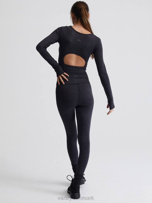 altid varm sloan beskåret tee Varley Kvinder L460222 beklædning sort mergel