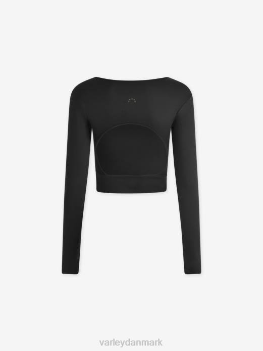 altid varm sloan beskåret tee Varley Kvinder L460222 beklædning sort mergel