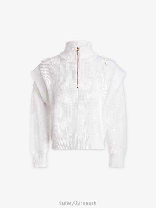 atwood strik med halv lynlås Varley Kvinder L4607 beklædning hvid