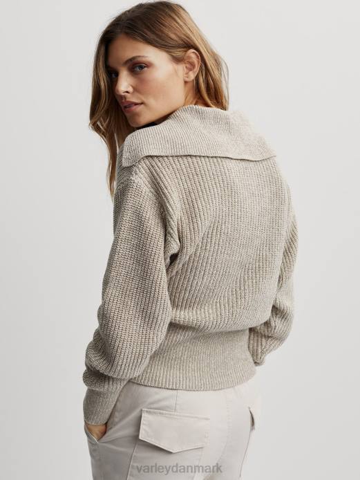 audrey strik polo Varley Kvinder L460197 beklædning oliven sand pletter