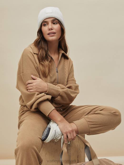 blair pullover med halv lynlås Varley Kvinder L460195 beklædning ørkensand