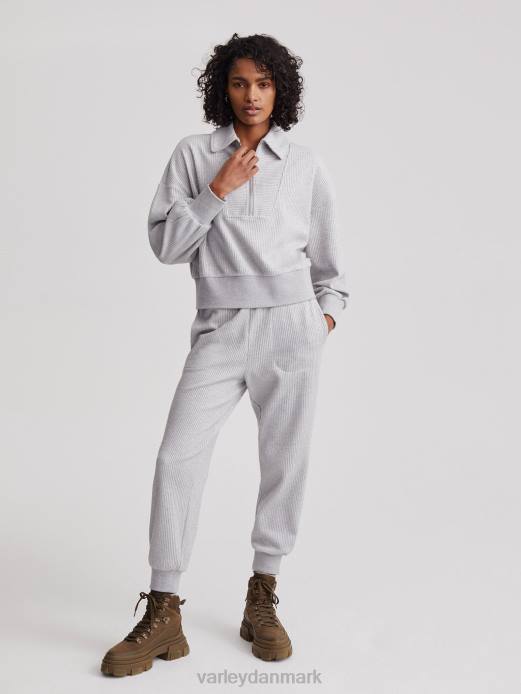 blair pullover med halv lynlås Varley Kvinder L460196 beklædning grå mergel