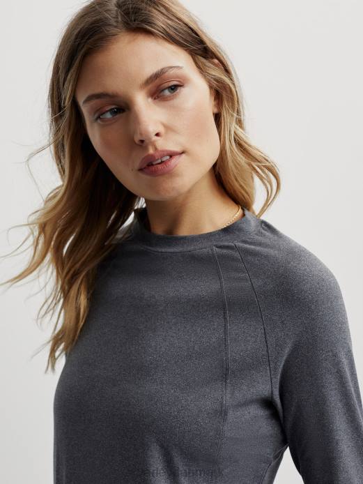 bradford aktiv top Varley Kvinder L460244 beklædning trækul mergel