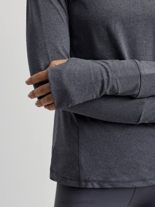 bradford aktiv top Varley Kvinder L460244 beklædning trækul mergel