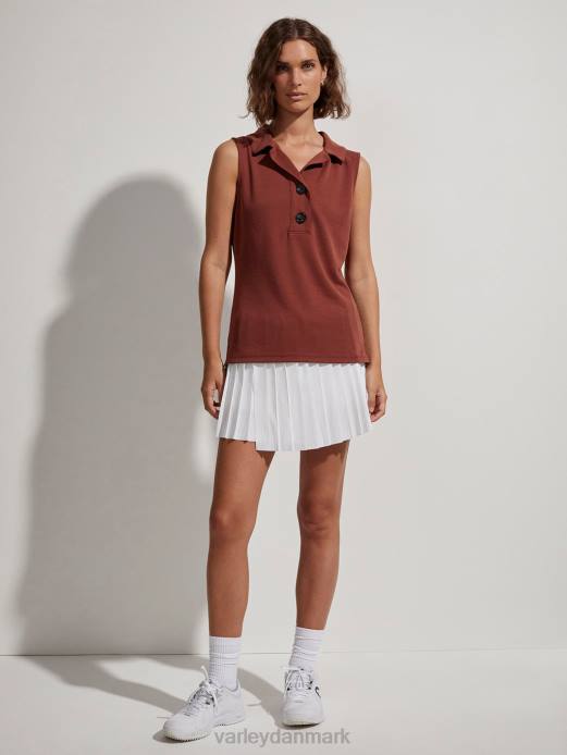 caine ærmeløs polo Varley Kvinder L460138 beklædning sienna