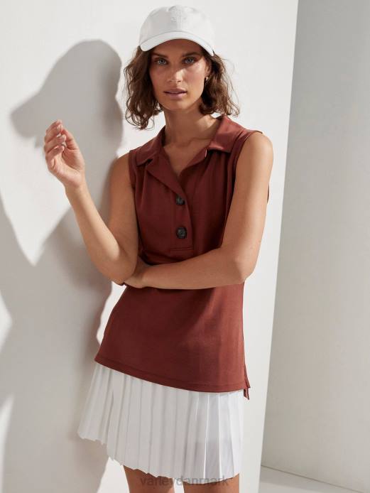 caine ærmeløs polo Varley Kvinder L460138 beklædning sienna