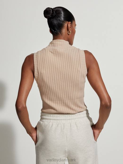 calder højhalset tank Varley Kvinder L46080 beklædning lys taupe