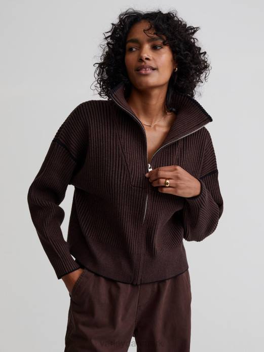 carmen strik jakke Varley Kvinder L460179 beklædning kaffebønne