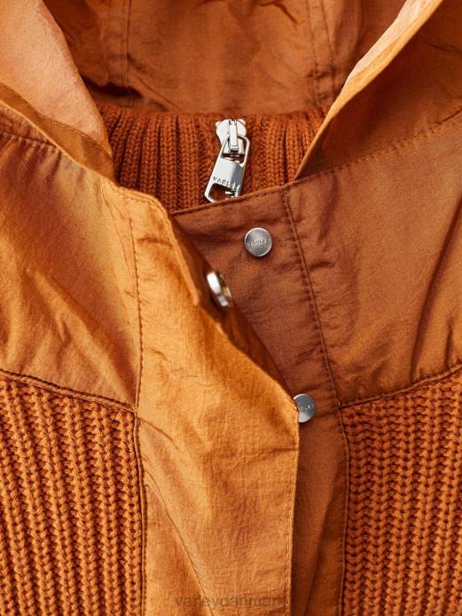 carter pullover med halv lynlås Varley Kvinder L460199 beklædning karamel cafe blanding