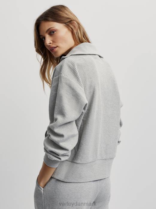 cyrus pullover med halv lynlås Varley Kvinder L460228 beklædning salvie lyng mergel