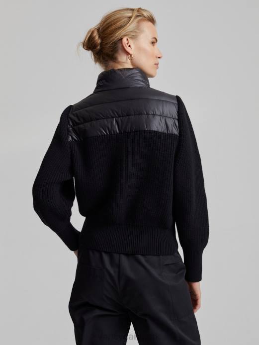 daines pullover med halv lynlås Varley Kvinder L460421 beklædning sort