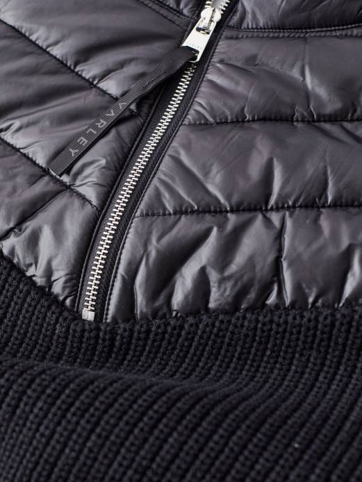 daines pullover med halv lynlås Varley Kvinder L460421 beklædning sort