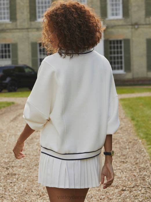 decker off-court cardigan Varley Kvinder L46012 beklædning hvid