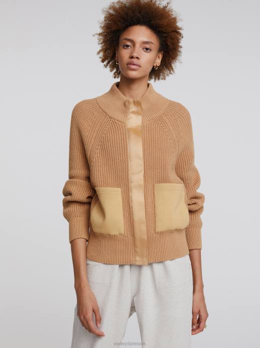 delfern jakke Varley Kvinder L460466 beklædning is kaffe