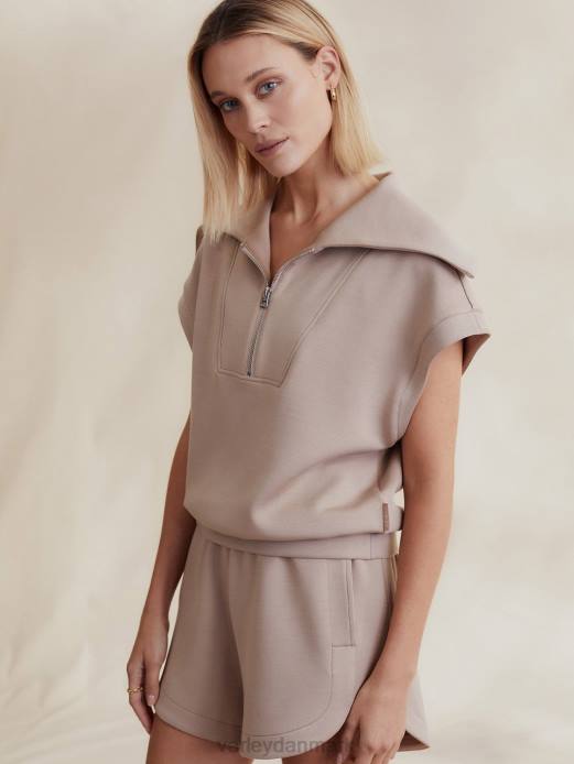 dexter sved med halv lynlås Varley Kvinder L46032 beklædning lys taupe