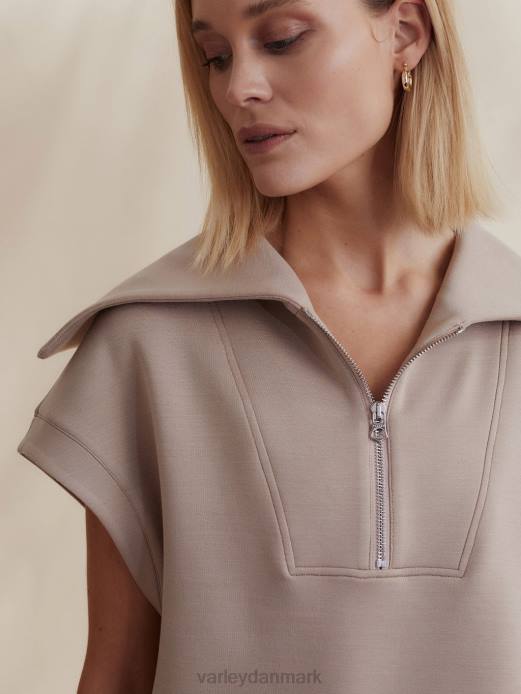 dexter sved med halv lynlås Varley Kvinder L46032 beklædning lys taupe