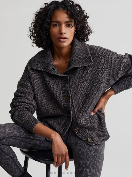 elwood strikjakke Varley Kvinder L460209 beklædning dyb kulspætte