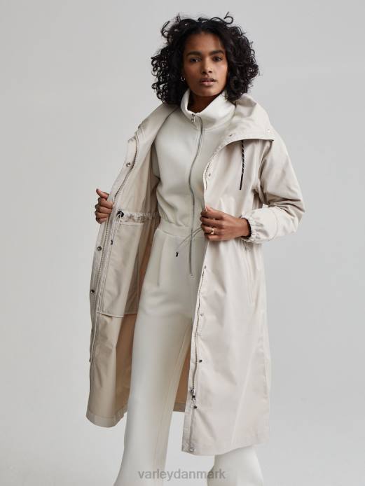 grove lang parka Varley Kvinder L460456 beklædning sølv foring