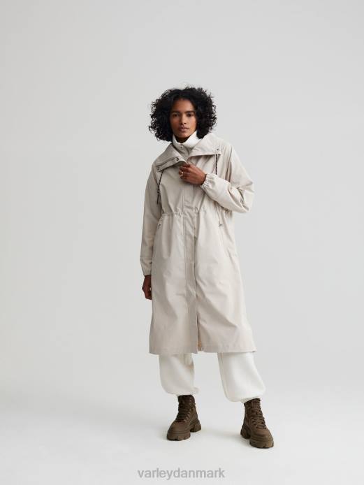 grove lang parka Varley Kvinder L460456 beklædning sølv foring
