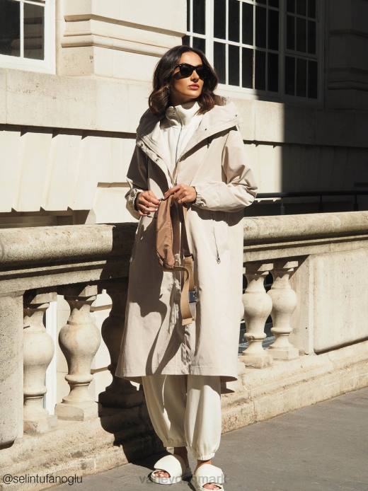 grove lang parka Varley Kvinder L460456 beklædning sølv foring