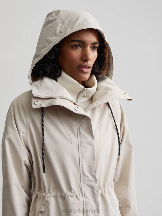 grove lang parka Varley Kvinder L460456 beklædning sølv foring