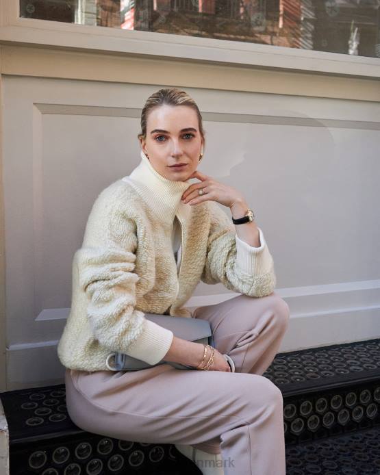 hunter fleece med lynlås Varley Kvinder L460424 beklædning hejre