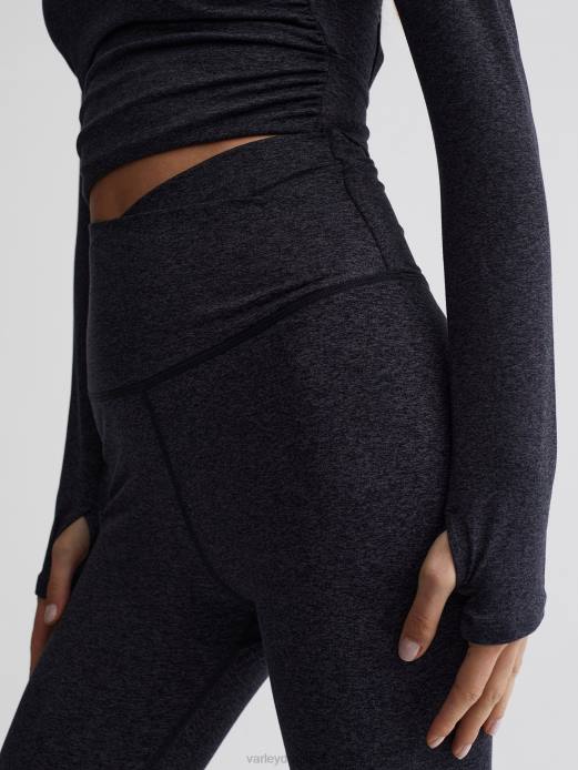 altid varm super høj legging 25" Varley Kvinder L460397 beklædning sort mergel