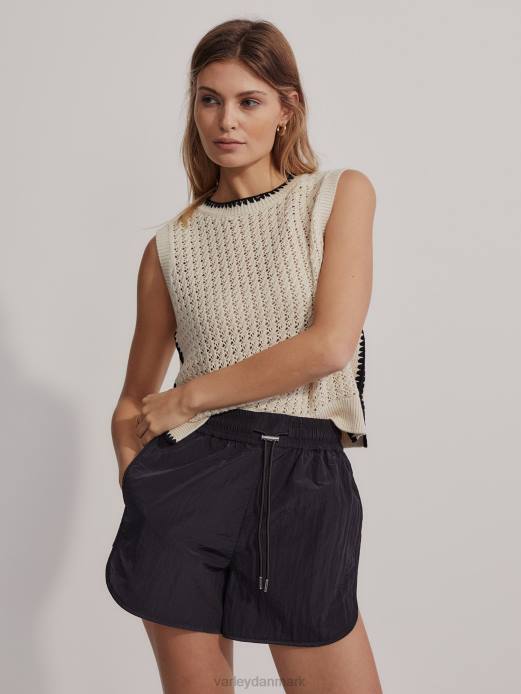 harmon højhus kort 4" Varley Kvinder L460254 beklædning sort