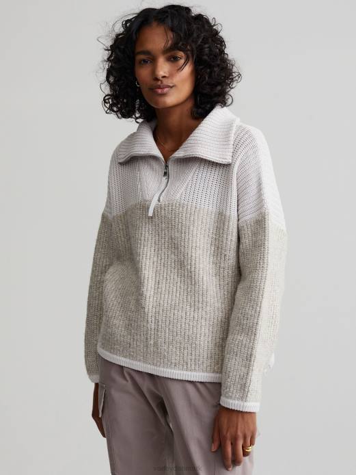 willard pullover med halv lynlås Varley Kvinder L460213 beklædning nimbus sky