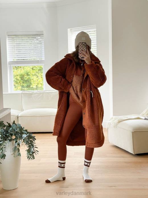 jones frakke Varley Kvinder L460438 beklædning karamel cafe