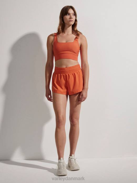 kallin løber kort 15\ Varley Kvinder L460283 beklædning orange rust