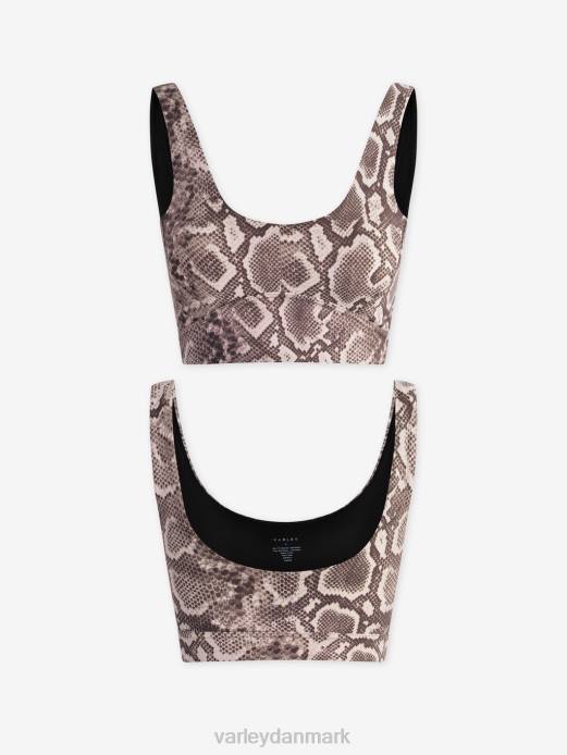 lad os gå elsie bh Varley Kvinder L46050 beklædning taupe klapperslange