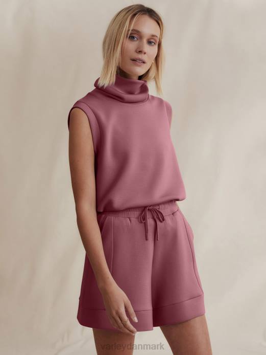 leigh højhalset tank Varley Kvinder L46035 beklædning vilde rabarber