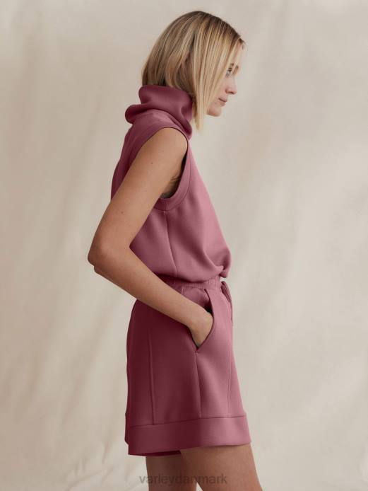 leigh højhalset tank Varley Kvinder L46035 beklædning vilde rabarber