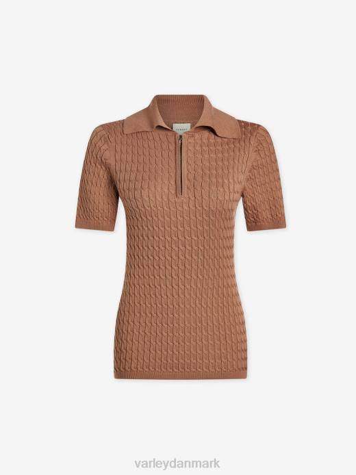 lillian off court polo Varley Kvinder L460142 beklædning mokka mousse